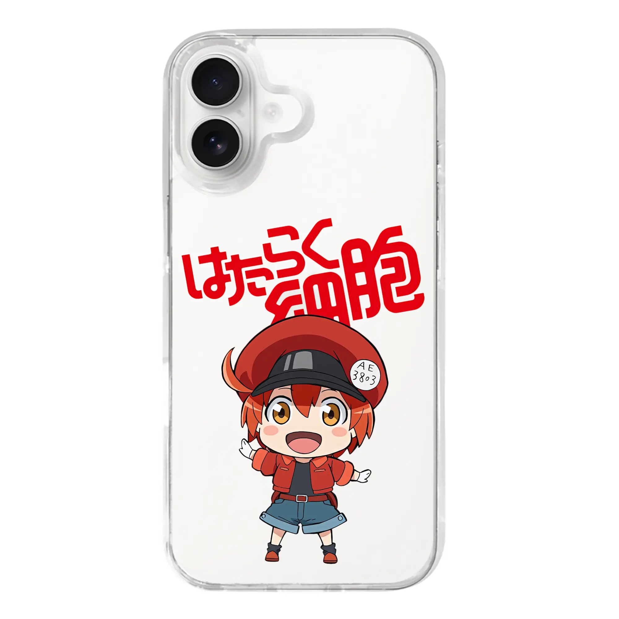 はたらく細胞 グッズ,赤血球 - iPhone 17シリーズ 透明スマホケース – 薄型・耐衝撃・精密フィット保護カバー